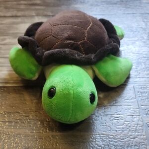 Green and Brown Plush Turtle Toy